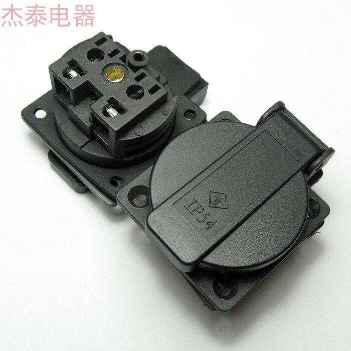 Eurotype waterproof socket (with child protection sheet) Outdoor generator power output socket inverter card