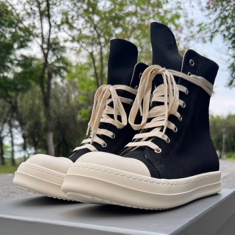 Ro Fabled High-Top Shoes Men's Canvas Shoes Korean Style Couple Casual Sneakers Zipper Women's Trendy Shoes Yiwen Gao Ro Fabled High-Top Shoes Men's Canvas Shoes Korean Style Couple Casual Sneakers Zipper Women's Trendy Shoes Yiwen Gao