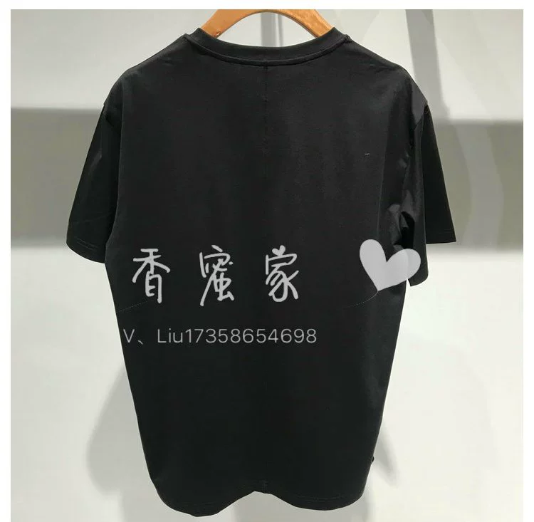 [香 蜜] Áo thun nam mùa hè 2019 nam chính hãng áo thun cotton lụa 9J3610840-590 phiên bản bình thường - Áo phông dài