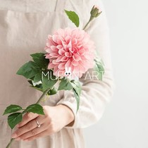 Nordic simulation Dahlia home living room decoration simulation flower Living Room restaurant desktop floral ornaments silk flowers