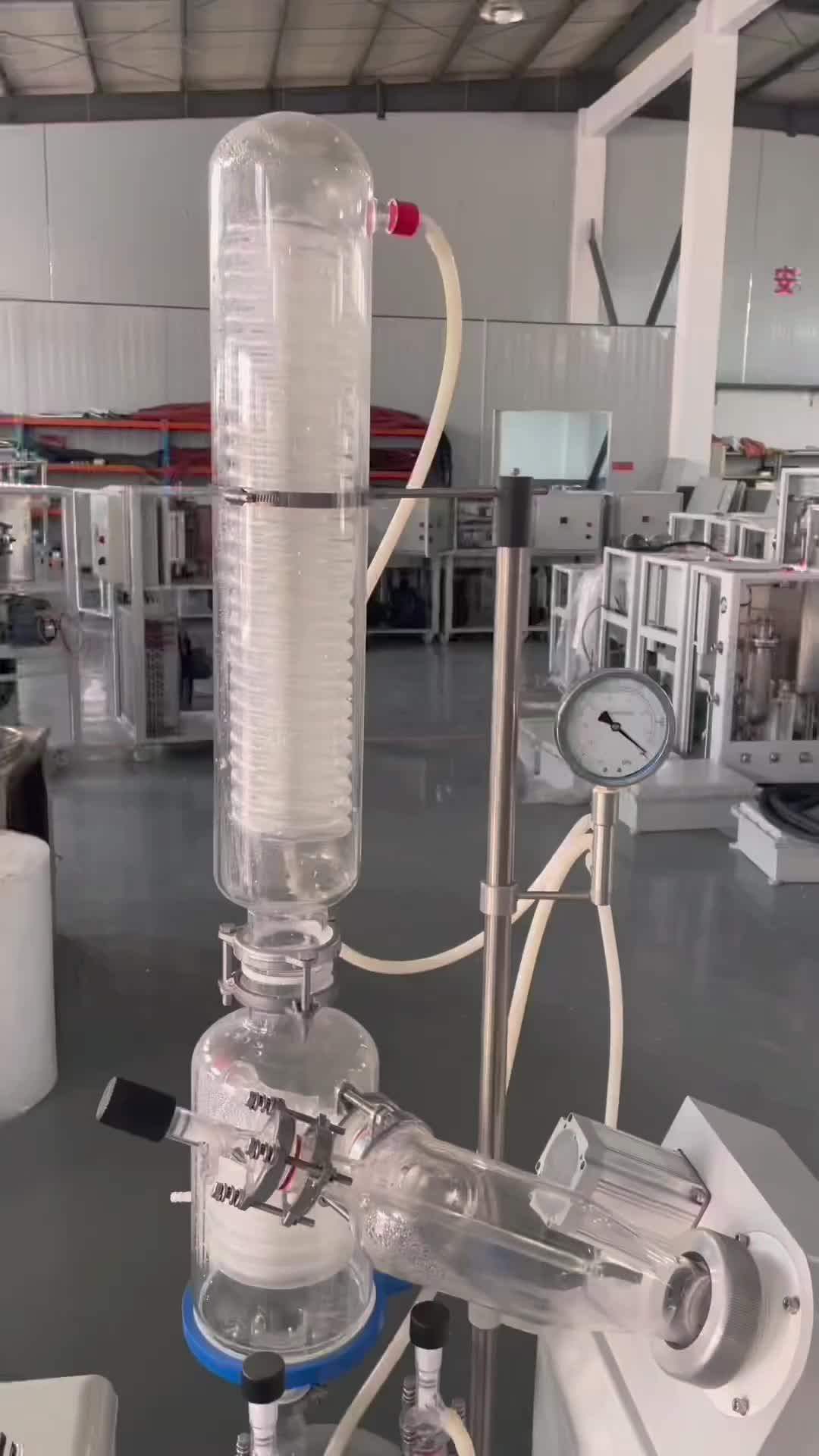 Laboratory & Industrial Glass Vacuum Flash Rotary Evaporator