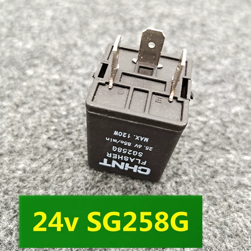 Thiết bị flash rơle tự động 12v24V ba -plug -in xe tải thông minh điện tử kép -flash sửa đổi đèn Universal cầu chi cầu chì bussmann