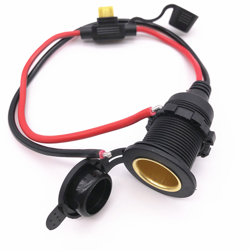 12v24v car high power point cigarette lighter mother seat 300W on-board socket retrofit point smoking pure copper mother seat can be fixed