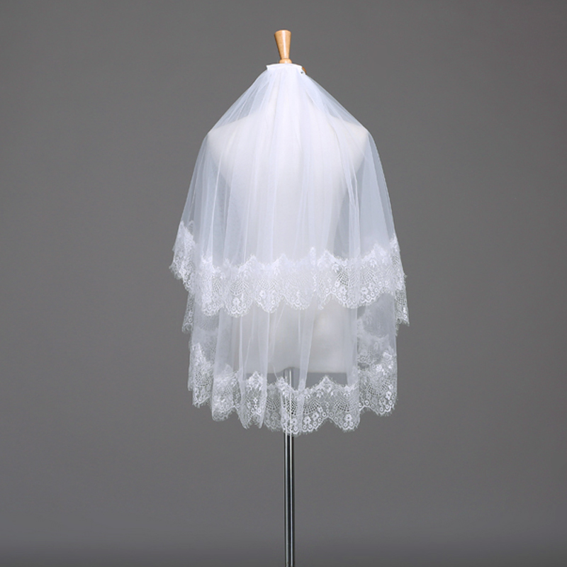 New bridal veil lace retro new wedding travel super fairy main wedding headdress forest department photo props