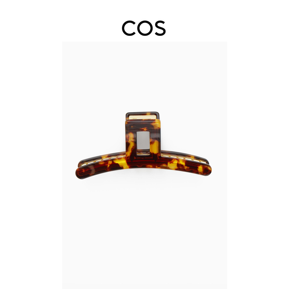 COS lady imitation fritillary tooth hair clip brown gold 2023 fall new product 1090348008 -Taobao