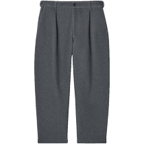 COS Mens Casual Fit Barrel Knitted Trousers Gray 2024 Autumn and Winter New Arrival 1241508001