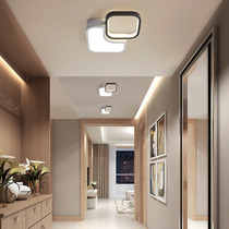 Modern corridor lights aisle lights Nordic 2021 new round home Net red cloakroom lamps led balcony stair lights creative personality square simple ceiling lights