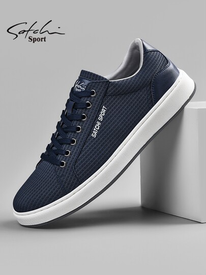 Shachi Men's Shoes Official Genuine Product Winter 2025 New Trendy Men's Sports Casual Shoes Travel Mesh Sneakers