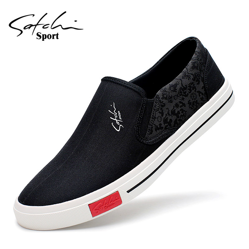 Sand Chi Sports Men's Shoes Fall 2022 New Canvas Shoes Men's Casual Shoes Breathable Skateboard Shoes Slip-On Shoes