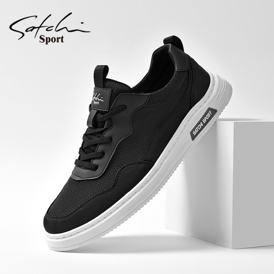 Satchi Men's Cloth Shoes 2025 New Autumn Thin Mesh Shoes Men's Trendy Versatile Casual Shoes