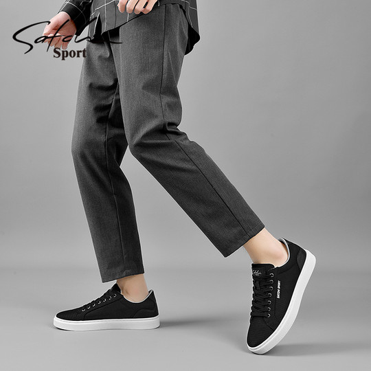 Shachi Men's Shoes Genuine Autumn 2025 New Mesh Sneakers Trendy Versatile Mesh Shoes Sports Casual Shoes for Men