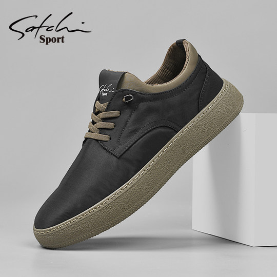 Satchi/Sachi Men's Shoes Winter 2025 New Canvas Shoes Men's Casual Sneakers Slip-On Shoes