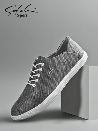 Shachi Men's Shoes 2025 New Autumn Men's Casual Shoes Versatile Canvas Shoes Linen Thin Slip-On Cloth Shoes