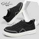 Shachi Men's Shoes Winter 2025 New Men's Casual Shoes Brand Fashion Cloth Shoes Soft Sole Comfortable Sneakers Trendy