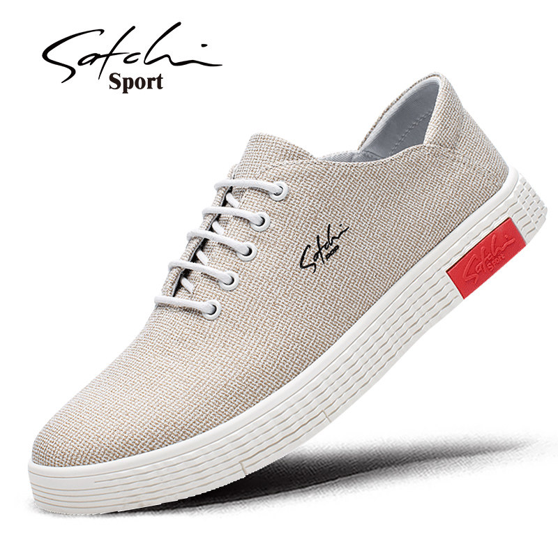 Sand Chi sports men's shoes autumn 2022 new casual shoes Korean version of the trend canvas shoes all-match lazy shoes a pedal