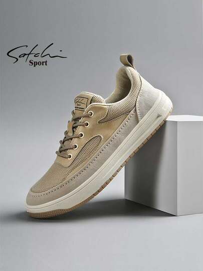 Shachi Men's Shoes Autumn 2025 New Trendy Versatile Mesh Shoes Sports Casual Sneakers Men's Breathable Shoes