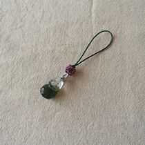 Original natural green ghost brave mobile phone chain Fulu Zhaicai U disk small bag pendant jewelry