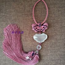 Natural white crystal wishful lock safe buckle car home decoration lock safe car hanging