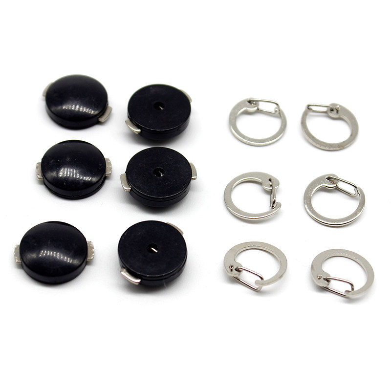 Black snapback snap ring snap fastener silver ring snapback black metal GOLD