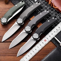 LAND three-blade new wooden 801 folding knife outdoor D2 foreign trade pocket self-defense folding knife fruit knife portable knife