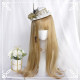 Siwanjia-Multicolor fresh Lolita universal air bangs long curly gray purple Lolita girl wig