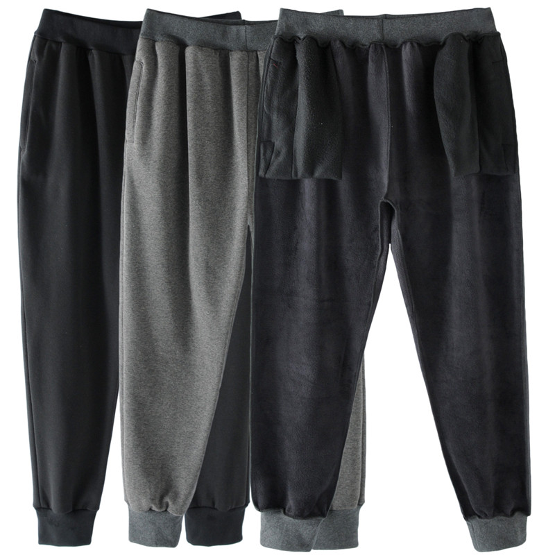 Ancient large code custom plus velvet jeans female fat 300 pounds high waist thickness insulation pants are thin - lean lover pants