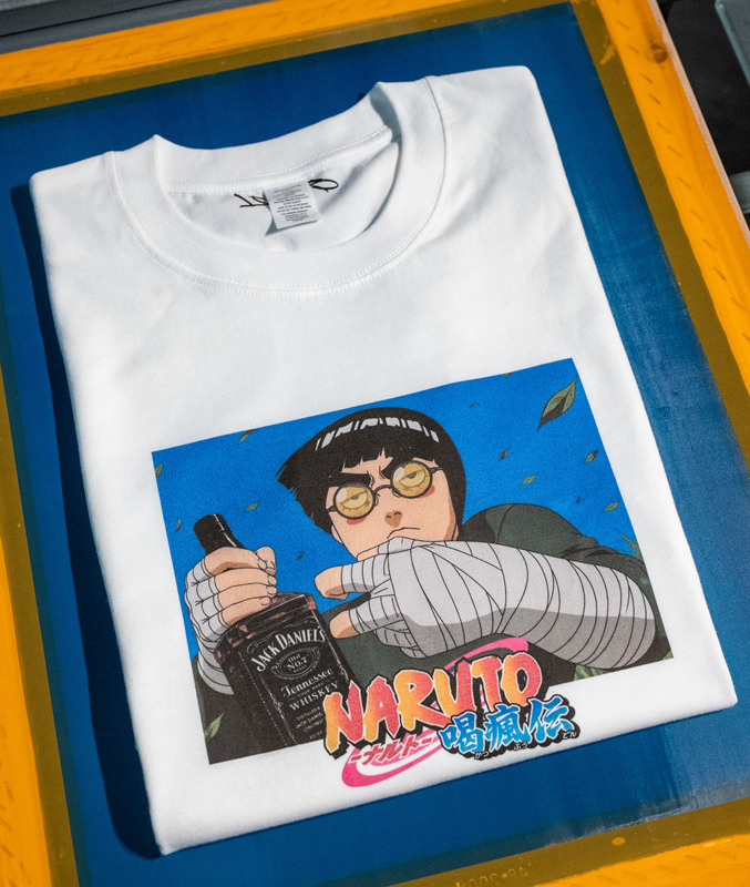 Loop Store Prank on Lee Rock Naruto Drinking Crazy Transmission Digital Breathable 240g T-Shirt