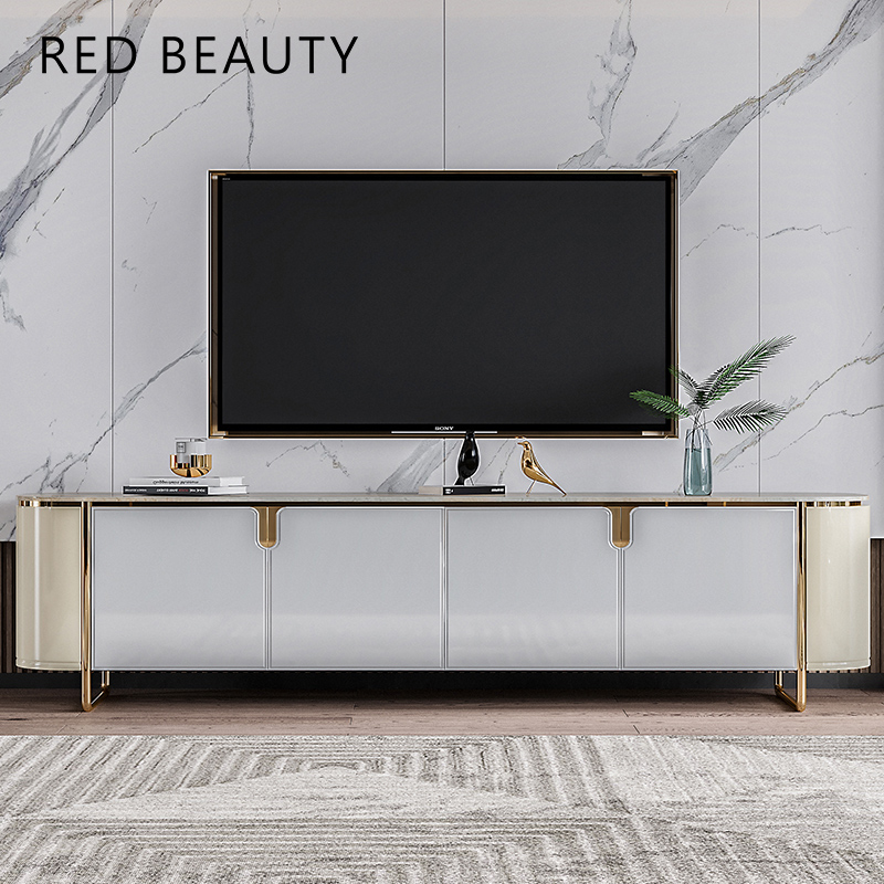 Light extravagant new marble Nordic tea table TV cabinet postmodern minimalist composition furniture High-model premises cabinet