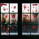 Halloween decoration horror stickers bloody handprints and footprints haunted house secret room bar scary window stickers layout props