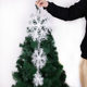 Christmas decoration props snowflake pendant ceiling hanging ornaments store shopping mall snow scene layout