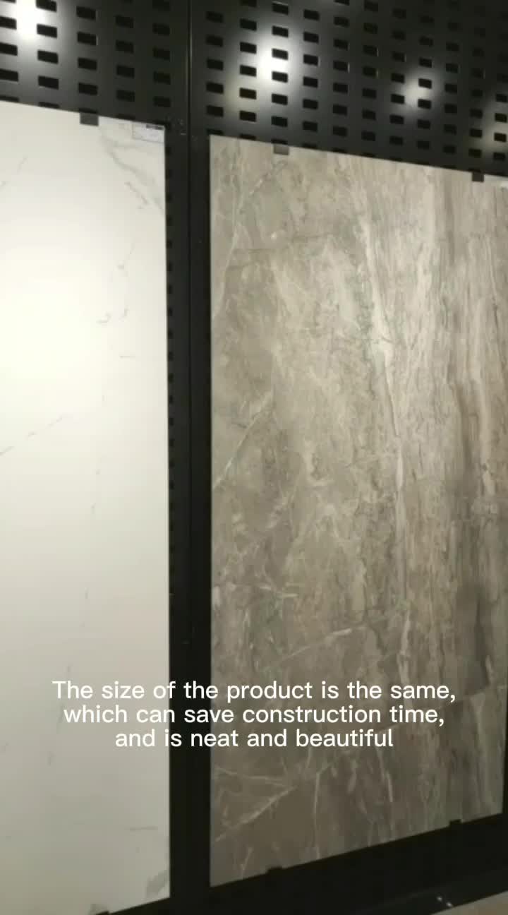 Moroccan House Gray Polished Marble Ceramics Porcelain Slab Flooring