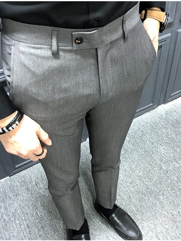 Suit ba mảnh nam mảnh mai đám cưới chú rể ăn mặc hộp đêm bar bar stylist Anh gió phù hợp với 3 phù hợp đồ vest nam