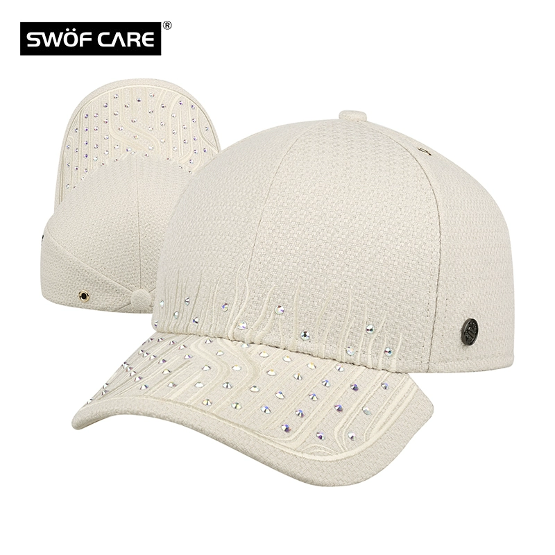 SWOFCARE / Siwofu mới Séc rhinestone thời trang nam và nữ cặp đôi mũ lưỡi trai thể thao mũ lưỡi trai - Mũ thể thao