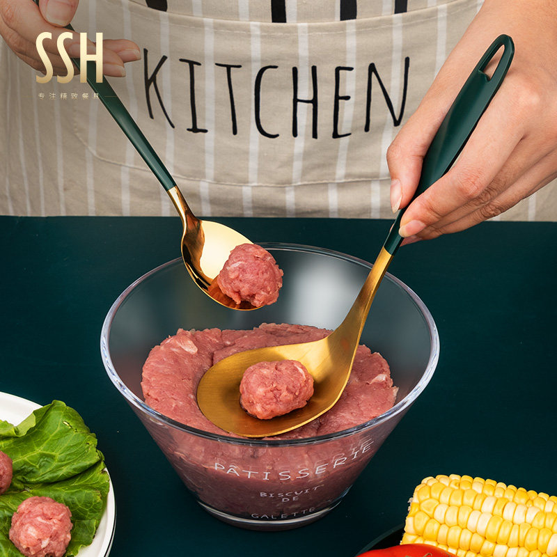 SSH Squeeze pill Divine Instrumental Round Dig Spooners Die Home Pressed Meatballs Maker do Fried Balls DIY tools