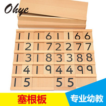 Montessori Montessori Montessori teaching aids Mathematics childrens puzzle early education toy professional edition plug board