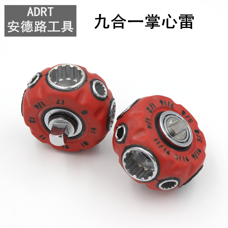 3 8 Ratch wrench multi - functional magnetic spark plug sleeve Public British screw batch handle lights