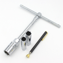 3 8 Spark plug sleeve 14 16 21 Ultra-thin universal joint magnetic rod Ratchet wrench sliding long rod set
