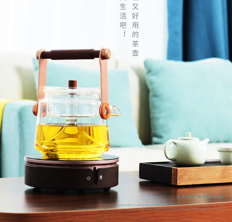 "Precious little misspellings steaming pot of tea to girder heat - resistant glass teapot cat 's eye water electricity TaoLu boiled tea, tea sets