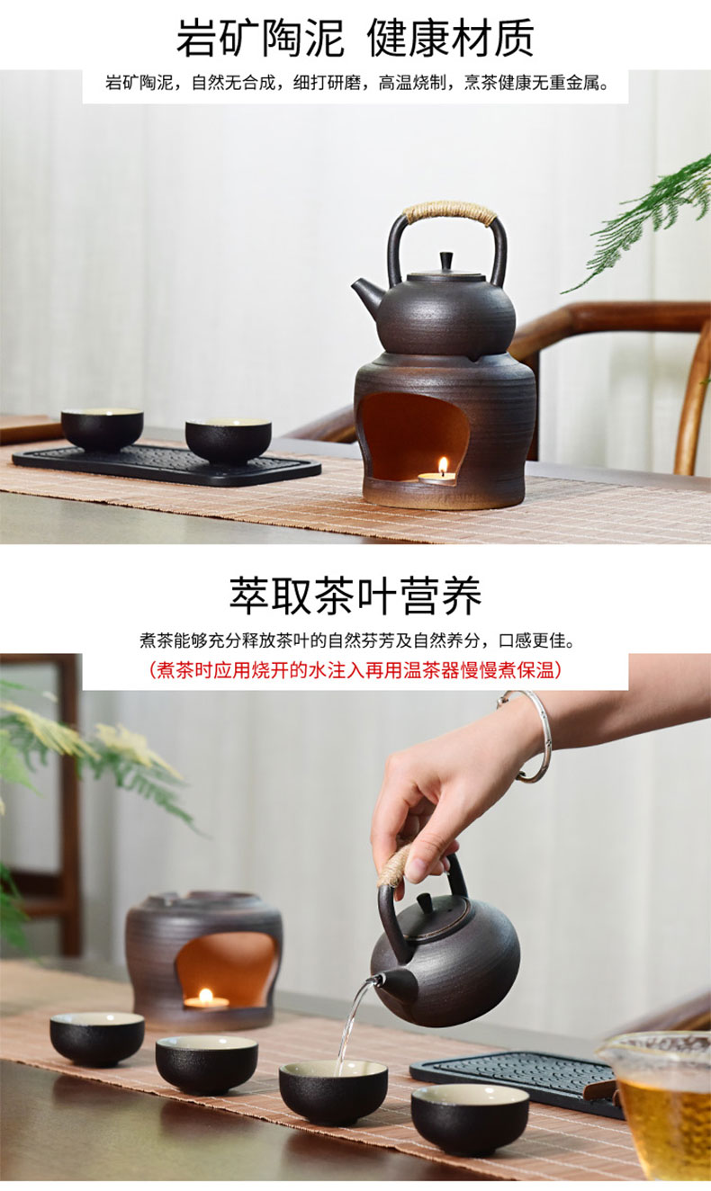 Become the precious little hand by hand throwing ceramic teapot teacup small pot of boiled water kung fu tea set household contracted