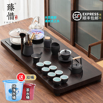 Zhenxue high-end Crescent tea tray set fully automatic integrated kung fu tea set set home living room Kettle tea table