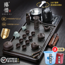 Zhenxie light luxury high-grade Wujinshi automatic integrated tea tray kung fu tea set home living room size tea table