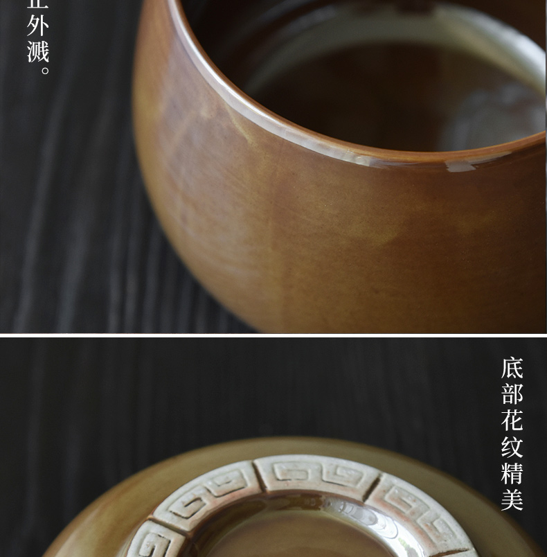 Restoring ancient ways become precious little ceramic kung fu tea sets tea tray household dry tea tea tea leaves cylinder washing water to wash water jar