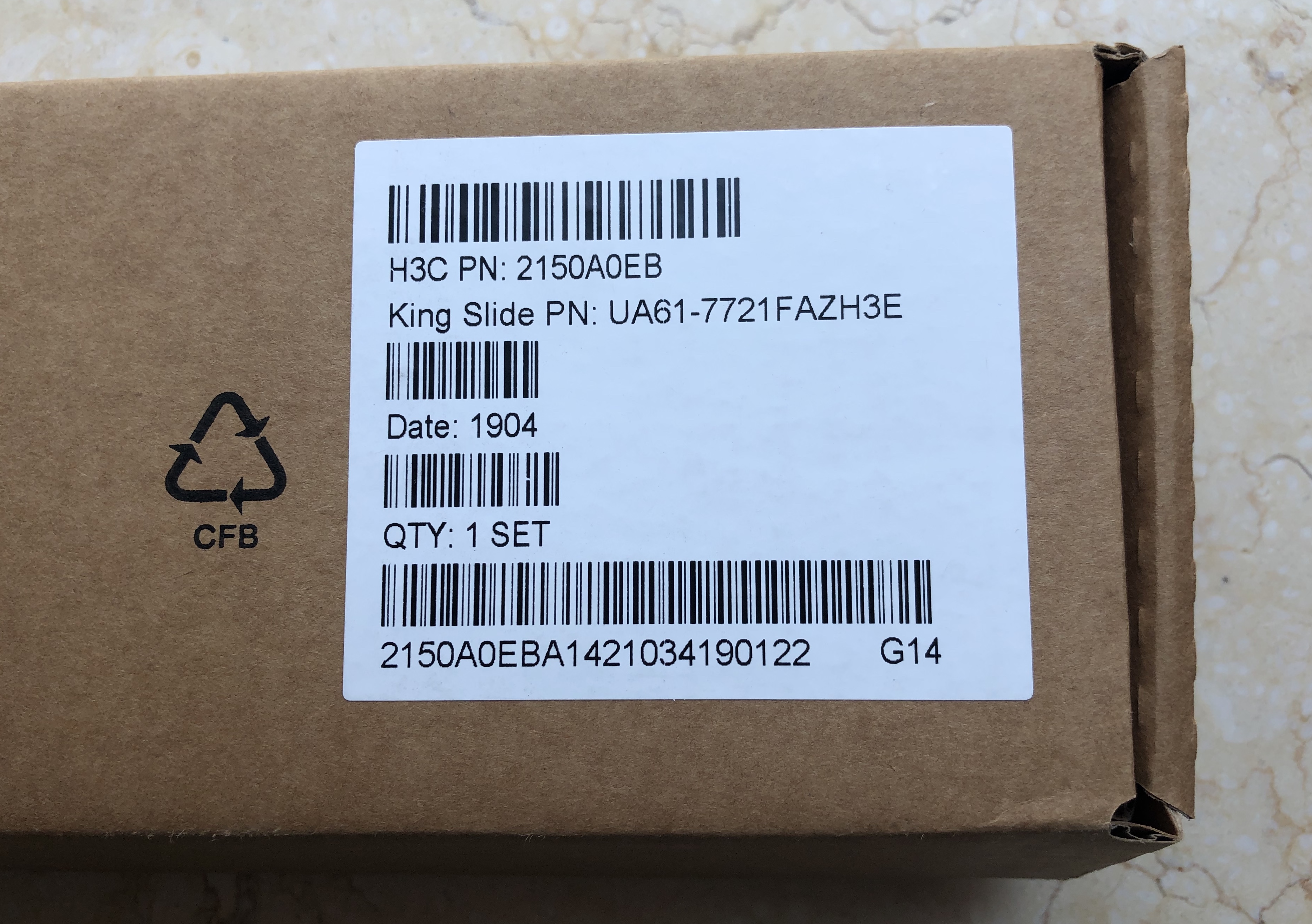 Huasan H3C R4700 G3 R2700 G3 SL-1U-FR Servo Rail Slide 2150A0EB