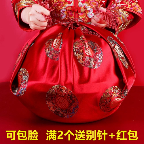 Брачная сумка кожаная одежда ткань невеста красная конверт горшок ткань