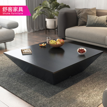 Nordic coffee table creative shape alien modern simple black oak grain living room furniture personality square tea table