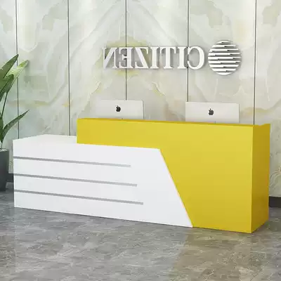 Cashier counter shop small bar counter company front desk dry cleaner supermarket reception desk education institution training table