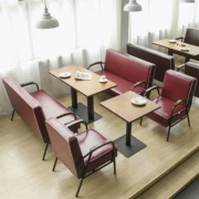 Sofa họp kinh doanh, kết hợp nội thất văn phòng tối giản kiểu dáng đẹp, đàm phán, sofa đơn giản, bàn cà phê tiếp tân ba người - FnB Furniture