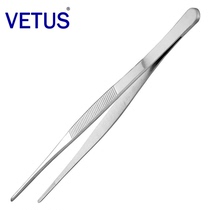 VETUS stainless steel tweezers 304 stainless steel round head alcoholic cotton ball tweezers cupping with teeth acid-resistant
