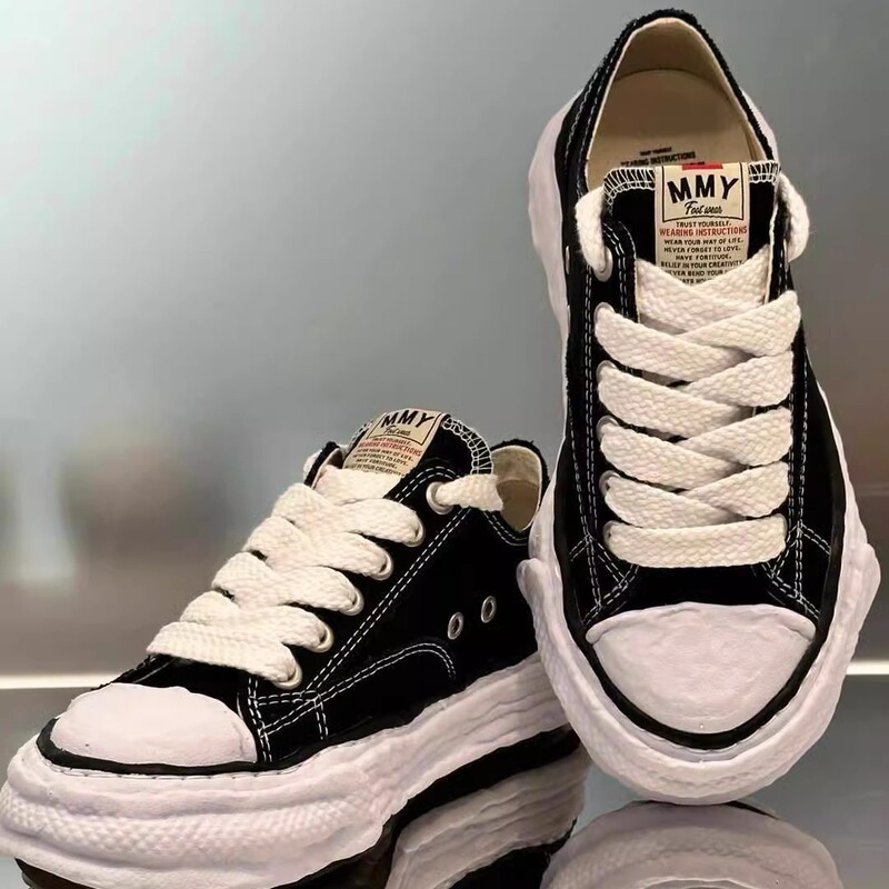 New Model by Mihara Yasuhiro Mmy Dissolving Shoes, Thick-Soled Height-Increasing Casual Shoes, Same Style as Liu Dehua, Canvas Sneakers, Women's White Shoes New Model by Mihara Yasuhiro Mmy Dissolving Shoes, Thick-Soled Height-Increasing Casual Shoes, Same Style as Liu Dehua, Canvas Sneakers, Women's White Shoes