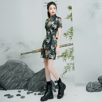 Bangrobe 2022 new young girl printing modified version of dress corrosion retro tide short of the new spring and summer